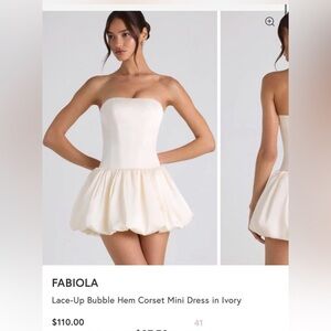 Oh Polly White Corset Dress Size US 8